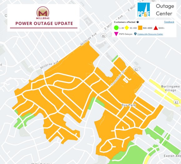 PG&E Power Outage Map 