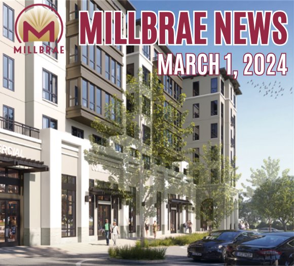 Millbrae News March 1, 2024 picture of Rendering of the 959 El Camino Real, Trammel Crow Company development