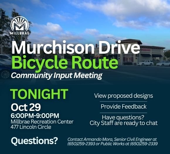 Murchison Dr. Bike Route Reminder