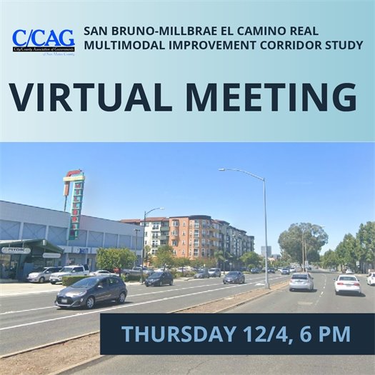 C/CAG El Camino Real Study Zoom Invite