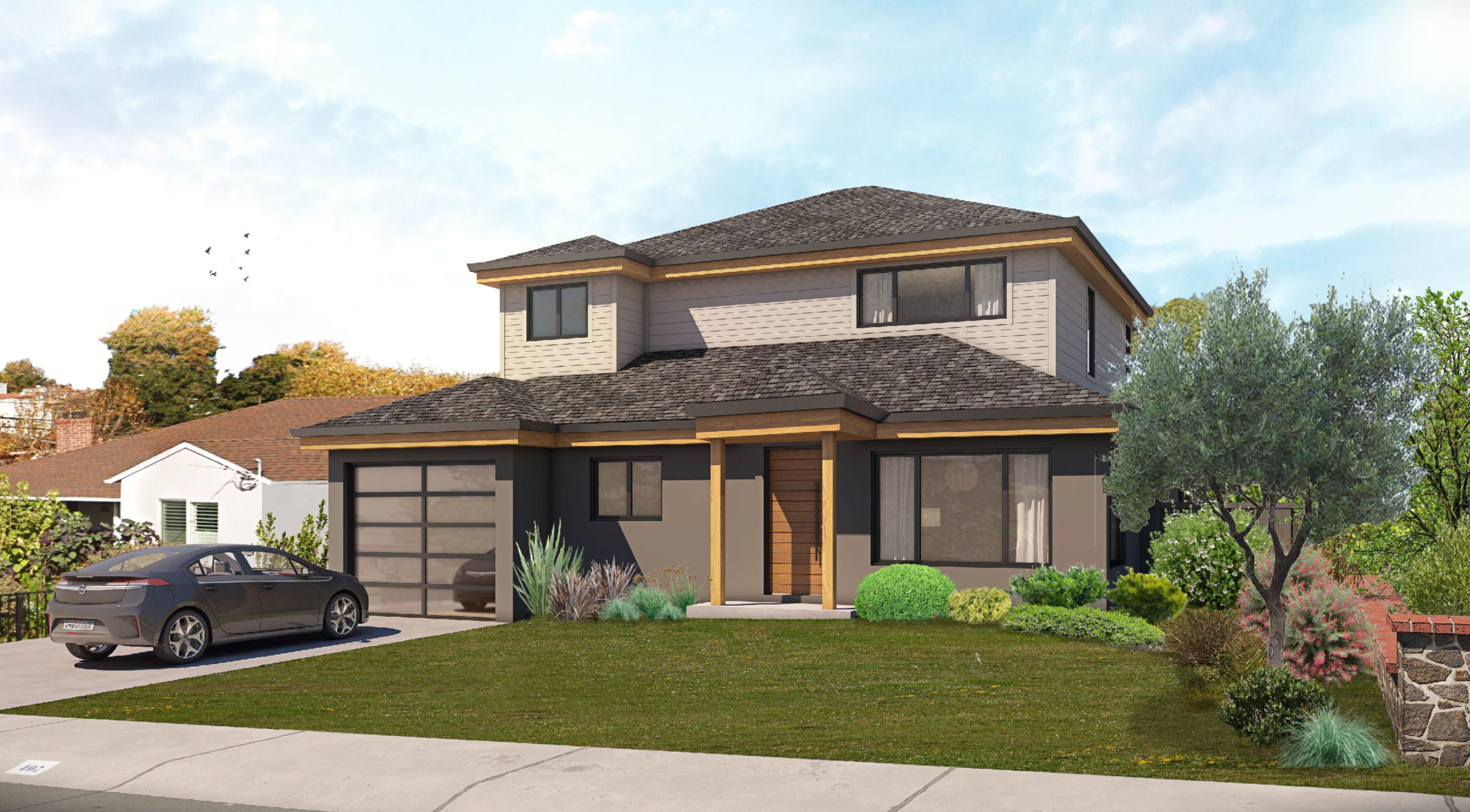 407 Cypress Capture Showing Rendering of proposed home